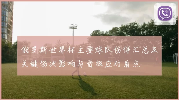 俄罗斯世界杯主要球队伤停汇总及关键场次影响与晋级应对看点